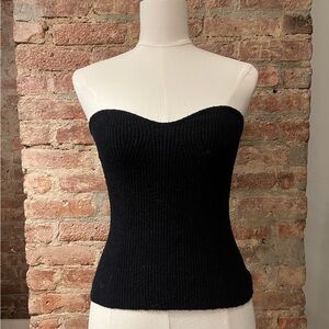 WARDROBE.NYC Black Strapless Tank Top